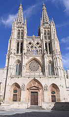 Fachada de la catedral de Burgos